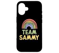 Happy Colorful Team Sammy Rainbow Pride Green Yellow Coque pour iPhone 16