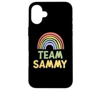 Happy Colorful Team Sammy Rainbow Pride Green Yellow Coque pour iPhone 16 Plus