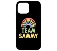 Happy Colorful Team Sammy Rainbow Pride Green Yellow Coque pour iPhone 16 Pro Max
