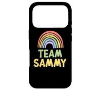 Happy Colorful Team Sammy Rainbow Pride Green Yellow Coque pour iPhone 17 Pro