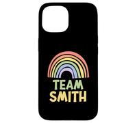 Happy Colorful Team Smith Rainbow Pride Green Yellow Coque pour iPhone 15