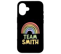 Happy Colorful Team Smith Rainbow Pride Green Yellow Coque pour iPhone 16