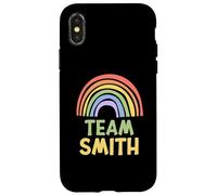 Happy Colorful Team Smith Rainbow Pride Green Yellow Coque pour iPhone X/XS