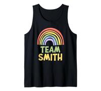 Happy Colorful Team Smith Rainbow Pride Green Yellow Débardeur