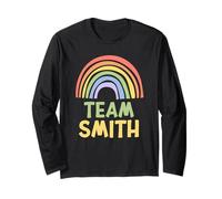 Happy Colorful Team Smith Rainbow Pride Green Yellow Manche Longue