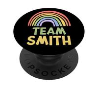 Happy Colorful Team Smith Rainbow Pride Green Yellow PopSockets PopGrip Adhésif