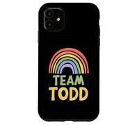 Happy Colorful Team Todd Rainbow Pride Green Yellow Coque pour iPhone 11