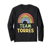 Happy Colorful Team Torres Rainbow Pride Green Yellow Manche Longue