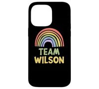 Happy Colorful Team Wilson Rainbow Pride Green Yellow Coque pour iPhone 14 Pro Max
