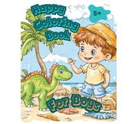 Happy Coloring Book for Boys: Activity Book With Animals Ages 5-10.: Adventure Coloring Book, Best Gift For Boys and Parents.