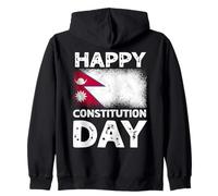 Happy Constitution Day Népal Jour de l'indépendance népalaise Sweat à Capuche