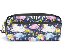 Happy Cosmétique Trousse De Maquillage Pour Étudiant Garçon Fille Pochette Porte-Monnaie Stylo Papeterie Trousse Trousse Fermeture Éclair Coloré Licorne Conte De Fées