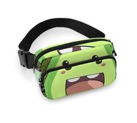 Happy Cow Sac banane tendance avec sangle réglable pour entraînement en plein air cyclisme Unisexe Blanc 20 x 13 cm, blanc, 20x13cm, Sac banane