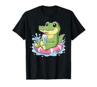 Happy Crocodile Flotteur de Piscine - Amusant pour l'été T-Shirt