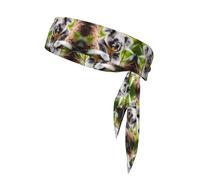 Happy Cute Koala Bandage athlétique double face avec bandeau de sport imprimé pour tennis, ninja, karaté, course à pied et yoga