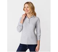 Happy D by Damart - Polo maille piquée - Gris Clair Chine 50/52