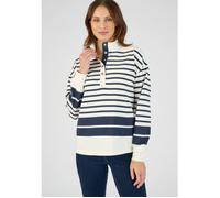 Happy D by Damart - Sweat-shirt esprit marinière - Marine Rayé 42/44