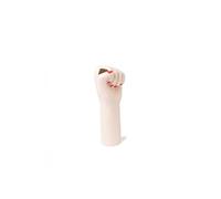 DOIY - Vase décoratif Moderne - Design en Forme de Poing revendicatif - Fabriqué en céramique - Vase pour Fleurs - Vase décoratif - Couleur Blanche - 12,9x10,7x26 cm