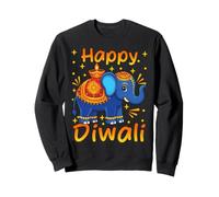 Happy Diwali Elephant Deepavali pour Hindouisme Indien Diwali Sweatshirt