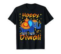 Happy Diwali Elephant Deepavali pour Hindouisme Indien Diwali T-Shirt