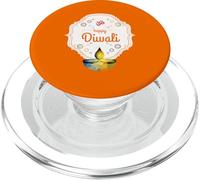 Happy Diwali Indian Deepavali Festival Lights Hindou Art Om PopSockets PopGrip pour MagSafe