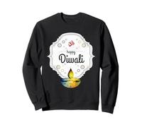 Happy Diwali Indian Deepavali Festival Lights Hindou Art Om Sweatshirt