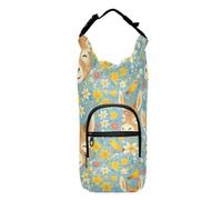 Happy Donkey Face - Bouteille d'eau avec cordon de serrage - Sac à dos avec porte-bouteille d'eau - Convient aux bouteilles de 50/61/81/1,2/1,2 l - 1,18 l - Motif visage d'âne heureux - 1 taille