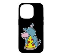 Happy Donkey Pelle à Pizza câline Coque pour iPhone 14 Pro
