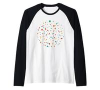 Happy Dot Day Smile Face Colorée à Pois pour Fille Adolescente Enfants Manche Raglan