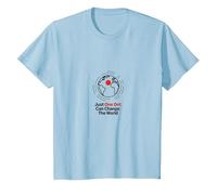 Happy Dot Day : Un Point Peut Changer Le Monde T-Shirt, Enfant, Bleu Céleste, 2 Ans
