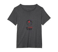 Happy Dot Day : Un Point Peut Changer Le Monde T-Shirt, Femme Grandes Tailles, Chiné Foncé, 5X