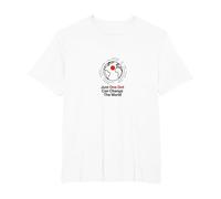 Happy Dot Day : Un Point Peut Changer Le Monde T-Shirt, Homme Grandes Tailles, Blanc, 4X Tall