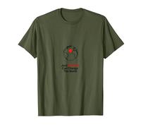 Happy Dot Day : Un Point Peut Changer Le Monde T-Shirt, Homme, Olive, XL
