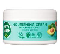 Happy Earth Crème Nourrissante Corps 100% Naturel 200ml