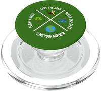 Happy Earth Day Arbre à Plantes pour sauver Les Abeilles PopSockets PopGrip pour MagSafe