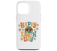 Happy Earth Day Retro 70s Groovy Globe Heart Lunettes de Soleil Coque pour iPhone 13 Pro Max