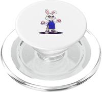 Happy Easter Basketball Bunny 6 7 Oeufs Kawaii PopSockets PopGrip pour MagSafe