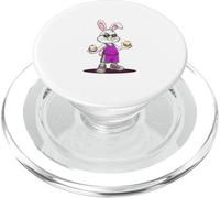 Happy Easter Basketball Bunny 6 7 Oeufs Kawaii PopSockets PopGrip pour MagSafe