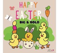 Happy Easter: Big and Bold Colouring Book, Bunnies, Eggs, and Carrots: Easter Fun for Toddlers