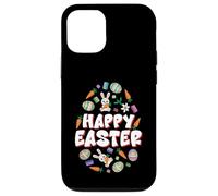 Happy Easter Block Building Brick Builder Carême Saison Coque pour iPhone 12/12 Pro