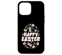 Happy Easter Block Building Brick Builder Carême Saison Coque pour iPhone 12 Pro Max