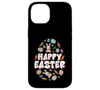 Happy Easter Block Building Brick Builder Carême Saison Coque pour iPhone 14