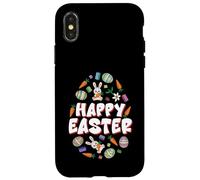 Happy Easter Block Building Brick Builder Carême Saison Coque pour iPhone X/XS