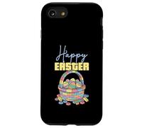 Happy Easter Block Building Panier à œufs en Briques Coque pour iPhone SE (2020) / 7/8