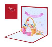 Happy Easter , cartes de vœux de Pâques 15,7 x 10,2 cm, accessoires de célébration, souvenir de printemps minimaliste, cartes postales de vacances pour les vacances