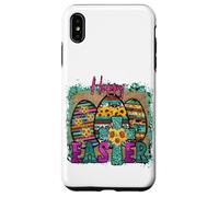 Happy Easter Egg Decor with Sunflower Cross for Christian Coque pour iPhone XS Max