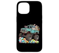 Happy Easter Monster Truck Easter Eggs Hunt Toddler Kid Coque pour iPhone 15