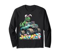 Happy Easter Monster Truck Easter Eggs Hunt Toddler Kid Manche Longue