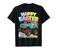 Happy Easter Monster Truck Easter Eggs Hunt Toddler Kid T-Shirt