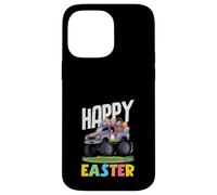 Happy Easter Monster Truck Panier de ramassage pour garçon Violet Coque pour iPhone 14 Pro Max